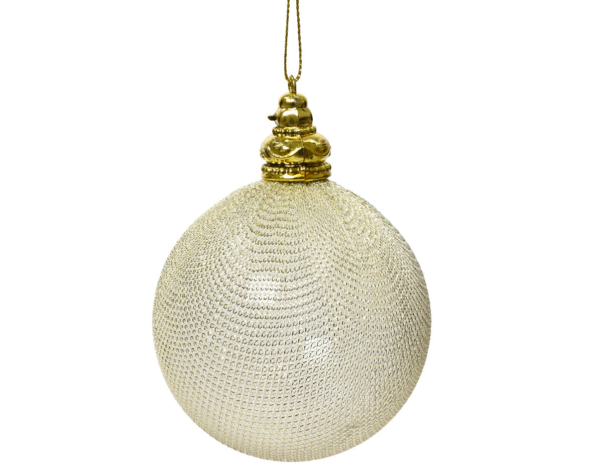 Pallina di natale in vetro effetto perla diametro 8cm Kaemingk Pallina di natale in vetro effetto perla diametro 8cm Kaemingk